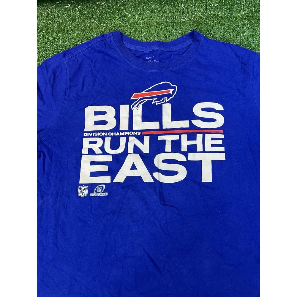 Nike Buffalo Bills NFL Blue‎ Football Tshirt Tee Men's Size Medium MD